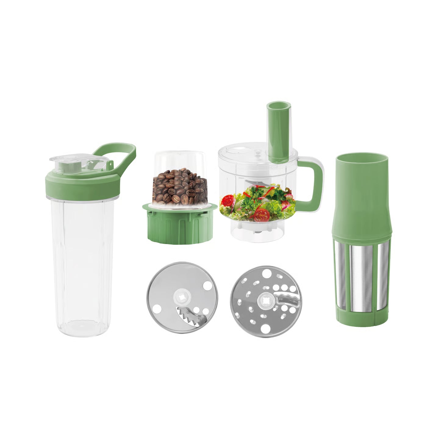 Lexical 7-in-1 Kitchen Blender Set | 600W Juicer, Chopper, Coffee Grinder & Smoothie Maker with Stainless Steel Blades