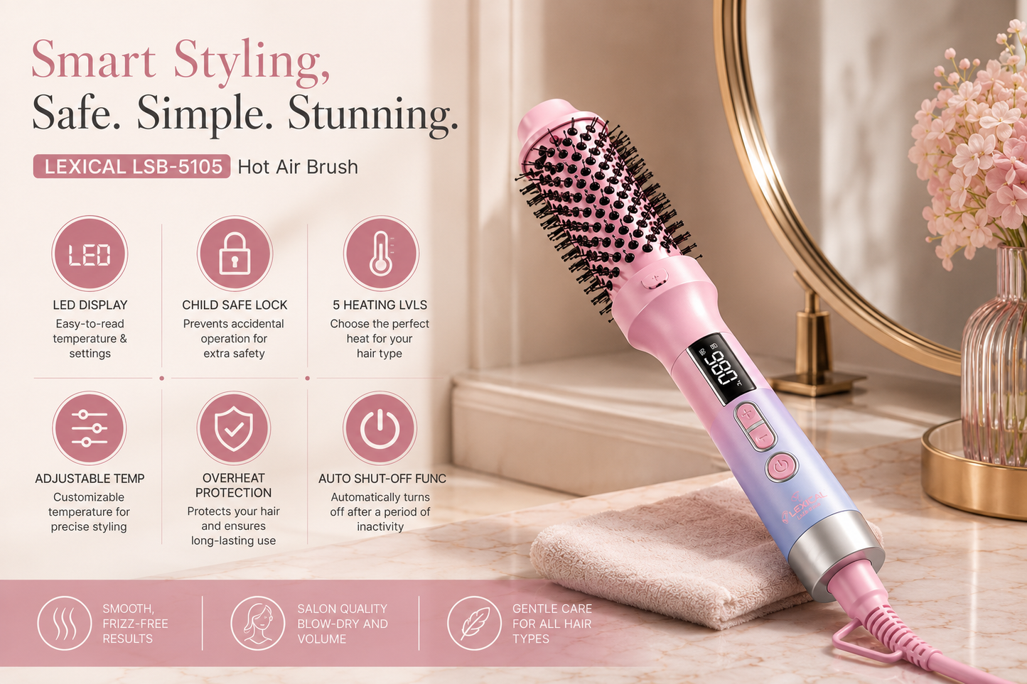 AIRLUXE | Hot Air Brush 70W