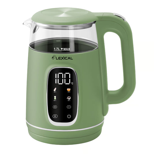 LEXICAL 1.7L Variable Temperature Electric Kettle | 2200W Fast Boil with LED Touch Screen